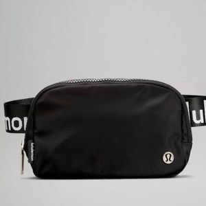 Lululemon Everywhere Belt Bag - Black with White Logo